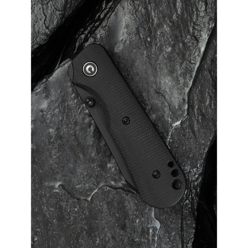 Ніж складаний кишеньковий Civivi Crabby, (6.9 см) 14C28N / Micarta чорний