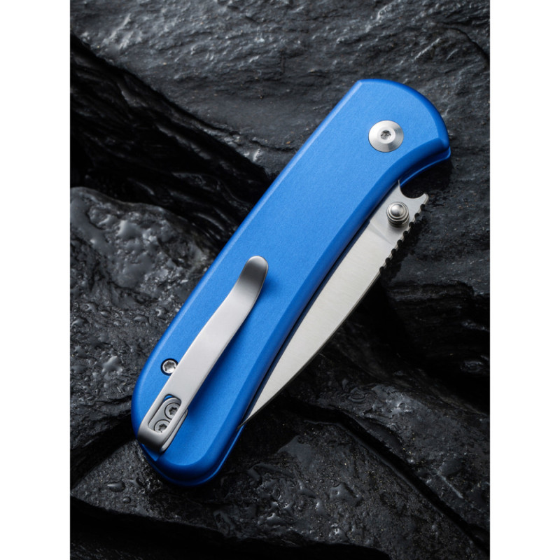 Ніж складаний кишеньковий Civivi Qubit, (7.6 см) 14C28N / Aluminum синій