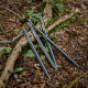 Кілки туристичні полегшені Naturehike CNK2650PJ014, V-подібні, 14 см, 6 шт, сірий