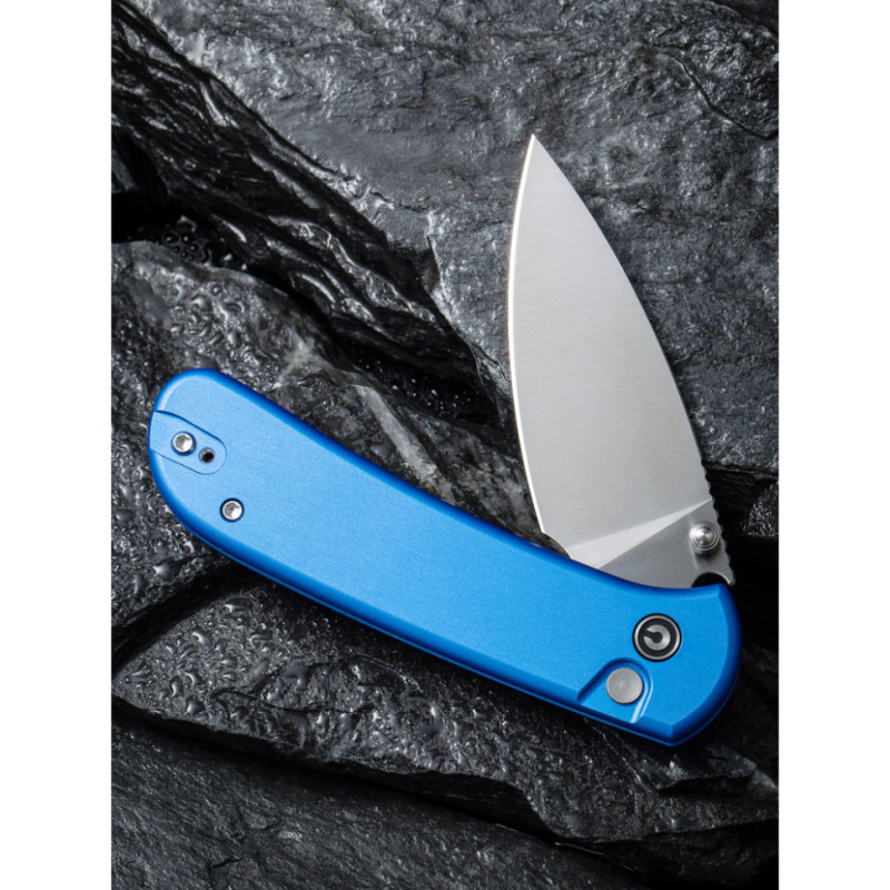 Ніж складаний кишеньковий Civivi Qubit, (7.6 см) 14C28N / Aluminum синій