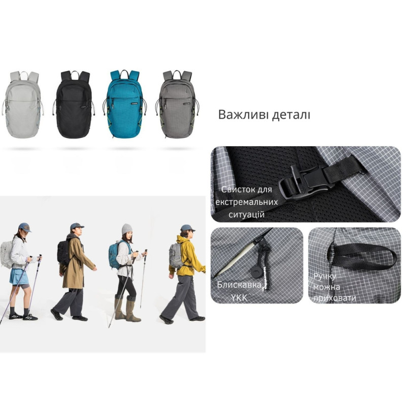 Рюкзак туристичний Naturehike CNK2450XB023, 20 л, синій
