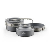 Набір посуду (каструля, сковорідка, чайник) Naturehike CNK2450CF010, алюміній
