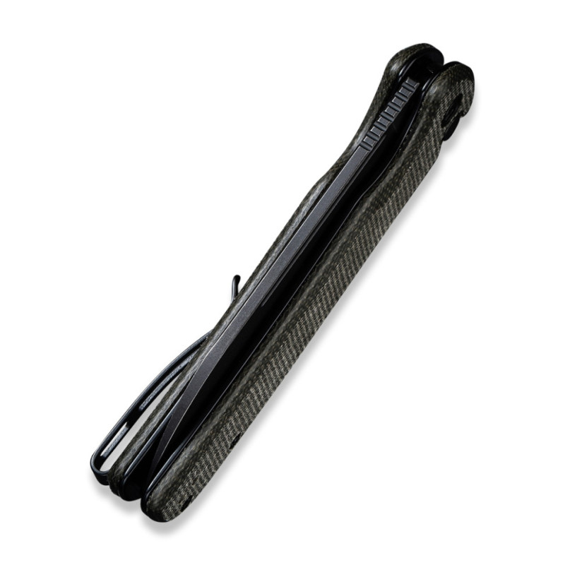 Ніж складаний туристичний Civivi Chevalier, (8.8 см) 14C28N / Micarta темно-зелений