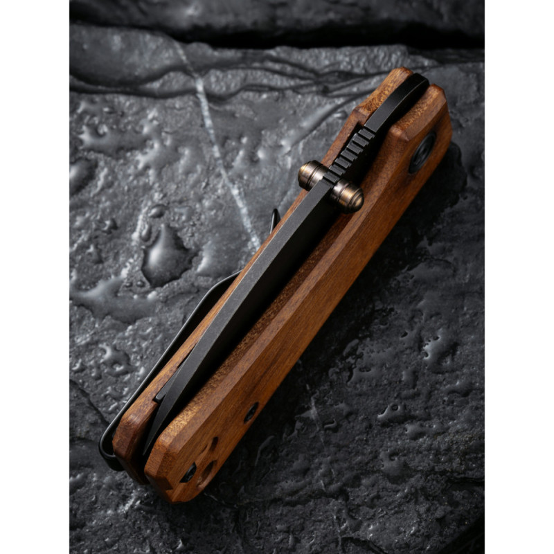 Ніж складаний кишеньковий Civivi Baby Banter, (5.9 см) Nitro-V / Guibourtia Wood