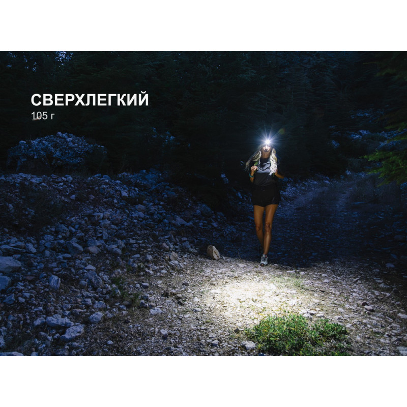 Ліхтар налобний Fenix HM55R, рожевий