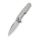 Ніж складаний туристичний Weknife Dressytak (8.6 см) Bohler M390 / Titanium сірий