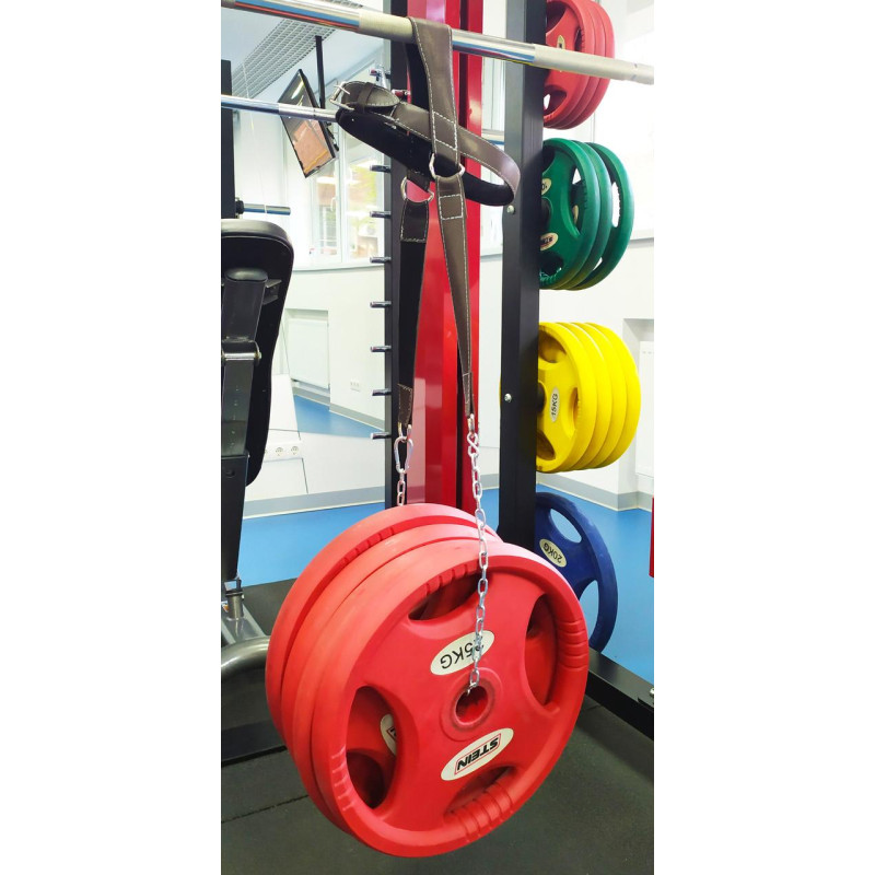 Упряжь кожаная EasyFit для шеи с цепью, Кожа, Замша, Сталь, Максимальная нагрузка 100 кг, Коричневый