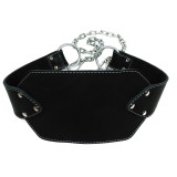 Пояс для обтяжень EasyFit, Шкіра, Сталь, Максимальне навантаження до 200 кг, Чорний