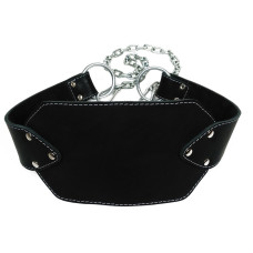 Пояс для обтяжень EasyFit, Шкіра, Сталь, Максимальне навантаження до 200 кг, Чорний