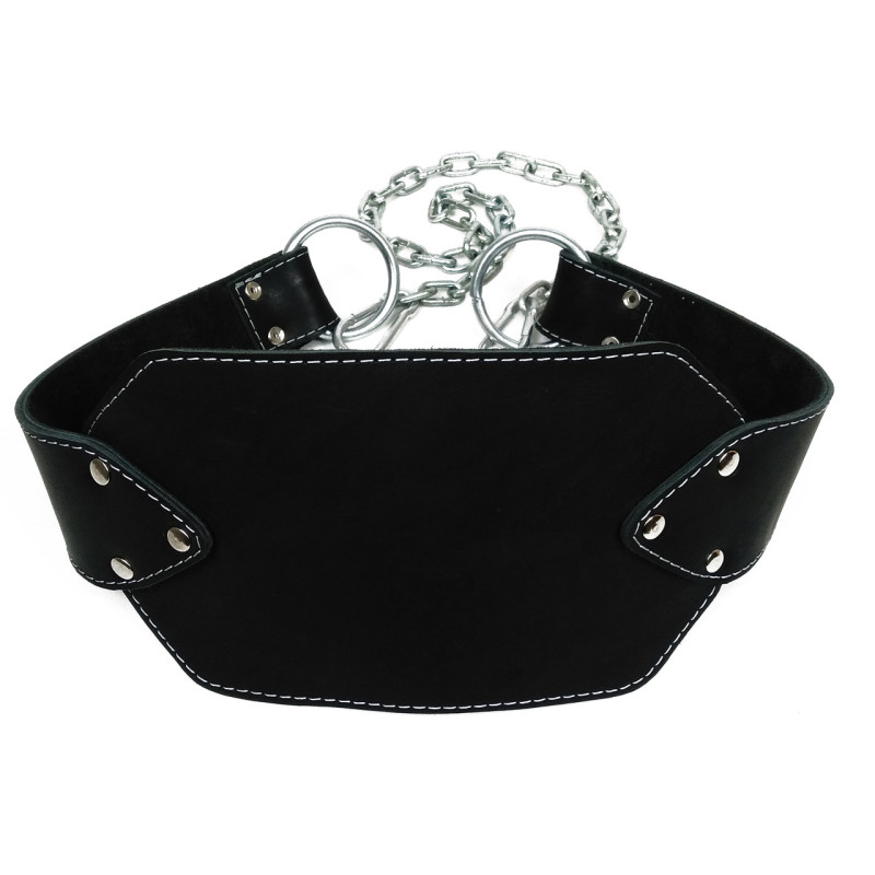 Пояс для обтяжень EasyFit, Шкіра, Сталь, Максимальне навантаження до 200 кг, Чорний