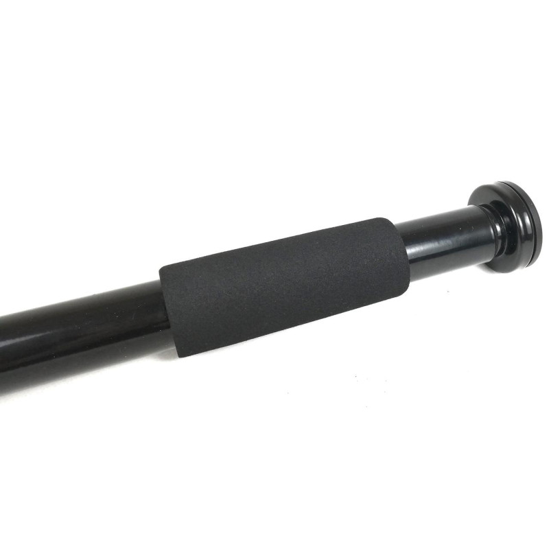 Раздвижной турник EasyFit, 83-130 см, сталь, чёрный