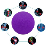 Масажний м'ячик EasyFit, Матеріал TPR, Діаметр 6 см, Фіолетовий