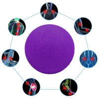 Масажний м'ячик EasyFit, Матеріал TPR, Діаметр 6 см, Фіолетовий