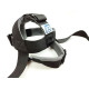 Упряж для шиї EasyFit IRON NECK універсальна, 150 кг, нейлон/фліс/сталь, чорний