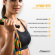 Бісерна скакалка EasyFit FreeRope, Довжина 2,7 м, Мультиколор, Для роуп-скіппінгу, фристайлу та функціональних тренувань