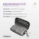 Спортивний рушник EasyFit RoyalWing з кейсом, 90х50 см, мікрофібра, сірий