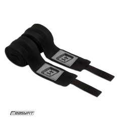 Бинты для бокса EasyFit Classic Wrap, длина 3 м, черные