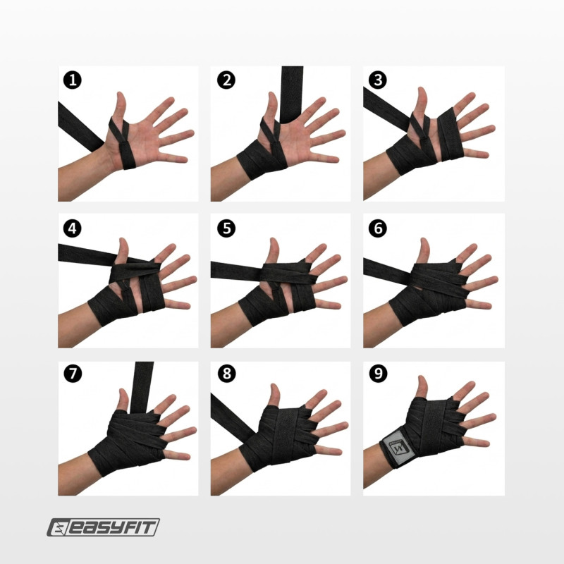 Бинты для бокса EasyFit Classic Wrap 3 м