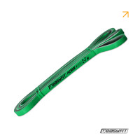 Двухслойная резинка для подтягиваний и спорта EasyFit Premium, Сопротивление 2-7 кг, Длина 200 см, Ширина 0,64 см, Толщина 4,5 мм, Латекс, Зеленый