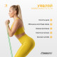 Двухслойная резинка для подтягиваний и спорта EasyFit Premium, Сопротивление 2-7 кг, Длина 200 см, Ширина 0,64 см, Толщина 4,5 мм, Латекс, Зеленый