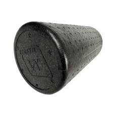 Массажный ролик (валик) EasyFit PolyFoam Roller, Длина 30 см, Диаметр 14,5 см, EPP-пена, для МФР, фитнеса, йоги и реабилитации, Черный