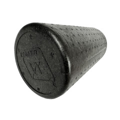 Массажный ролик (валик) EasyFit PolyFoam Roller, Длина 30 см, Диаметр 14,5 см, EPP-пена, для МФР, фитнеса, йоги и реабилитации, Черный
