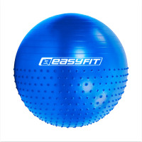 Фітбол EasyFit Hybrid (полумасажний), Діаметр 85 см, Максимальне навантаження 120 кг, Синій