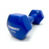 Гантель для фитнеса EasyFit с виниловым покрытием, Вес 5 кг, Сталь, Синий