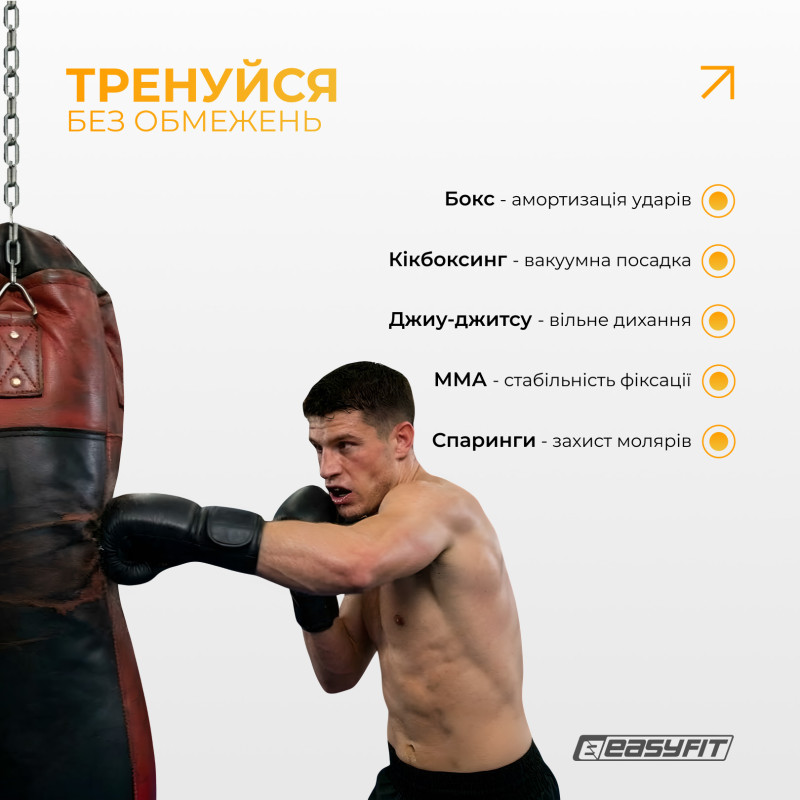 Капа для бокса EasyFit одночелюстная термопластичная