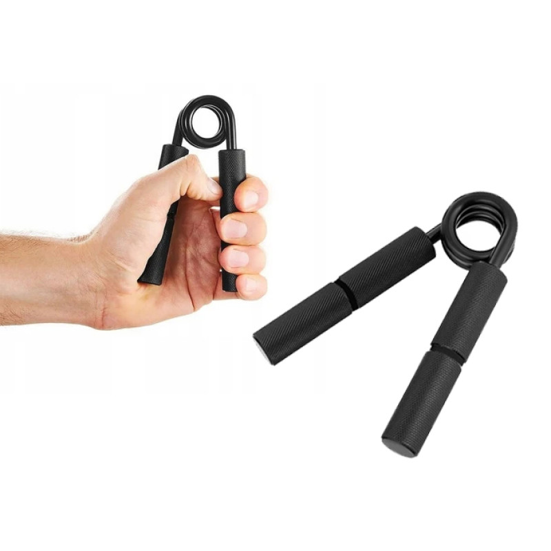 Кистевой эспандер EasyFit Hand Grip PRO 159 кг (350 lb), 13,5 см х 10,5 см, металлический корпус, улучшенное сцепление – для тренировки силы рук, черный