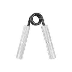 Кистьовий еспандер EasyFit Hand Grip PRO 70 кг (150 lb), 13,5 см х 10,5 см, металевий корпус, покращене зчеплення – для тренування сили рук, сірий