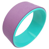 Колесо для йоги EasyFit TPE, Діаметр 33 см, Ширина 13 см, ПВХ, Фіолетово-м'ятне