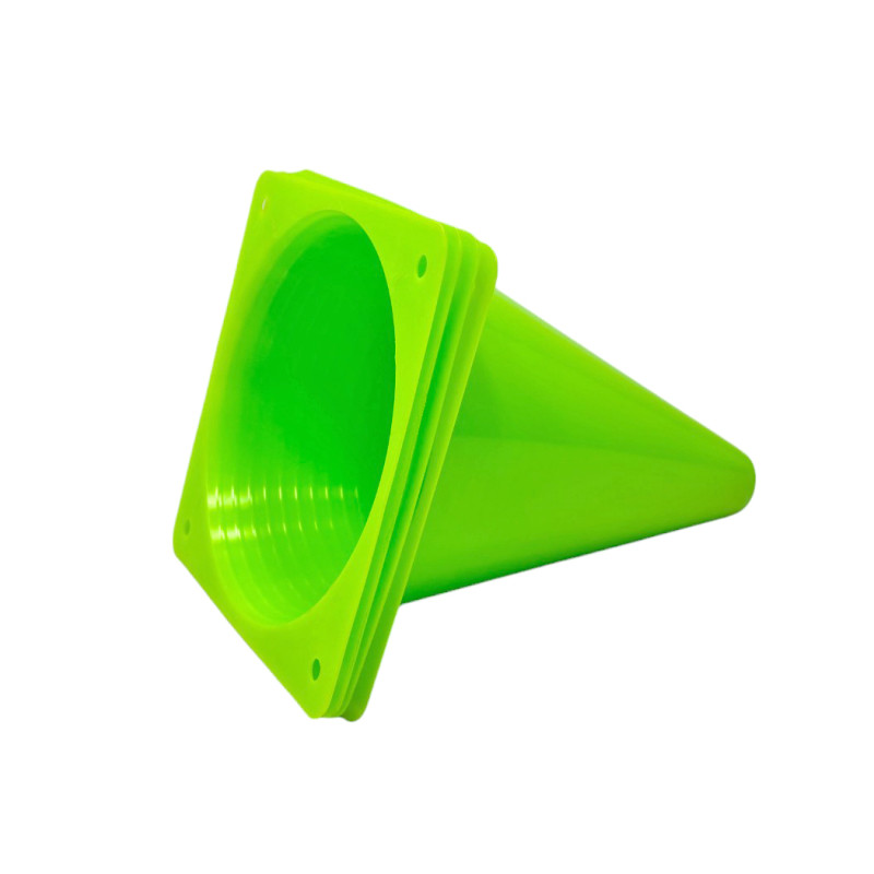 Конусы-фишки (набор 4 шт) EasyFit, Высота 17 см, ПВХ, Зеленый, Для разметки, тренировок и футбола 