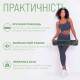 Двошаровий килимок EasyFit для пілатесу, фітнесу та йоги, 183x61 см, товщина 6 мм, TPE/TC, ECO-Friendly, чорно-зелений