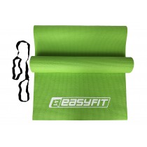 Килимок EasyFit для пілатесу, фітнесу та йоги, 173x61 см, товщина 6 мм, ПВХ, салатовий