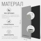 Двошаровий килимок EasyFit для пілатесу, фітнесу та йоги з чохлом, 183x61 см, товщина 6 мм, TPE/TC, ECO-Friendly, сіро-чорний