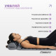 Масажний килимок EasyFit з подушкою (аплікатор Кузнєцова) для масажу спини та шиї з чохлом, сірий