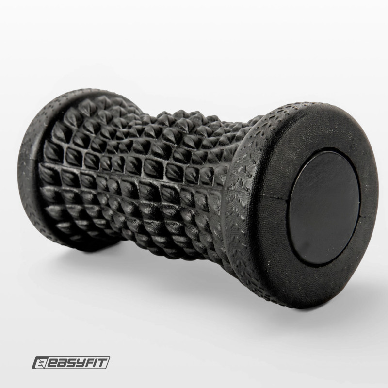 Массажный ролик EasyFit FootRoll для ног и рук, длина 16 см, черный