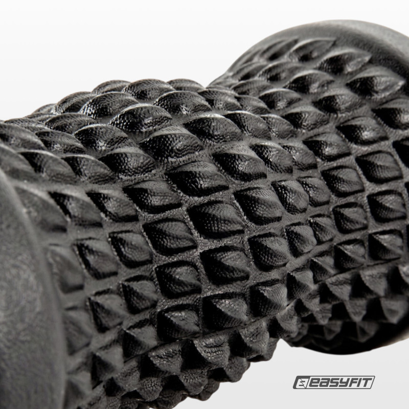 Массажный ролик EasyFit FootRoll для ног и рук, длина 16 см, черный