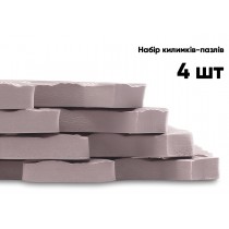 Татами мат EasyFit SwallowTail (пазл ласточкин хвост с бортиком), Размер 120x120 см, Толщина 10 мм, EVA-пена, Бежевый