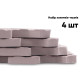 Татамі мат EasyFit SwallowTail (пазл ластівчин хвіст з бортиком), Розмір 120x120 см, Товщина 10 мм, EVA-піна, Бежевий