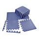 Татами мат EasyFit SwallowTail (пазл ласточкин хвост с бортиком), Размер 120x60 см, Толщина 10 мм, EVA-пена, Синий