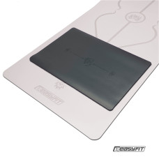 Мини-мат (коврик) для йоги EasyFit Yoga Pad, Каучук, Длина 60 см, Ширина 40 см, Толщина 3,5 мм, Черный