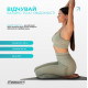 Міні-мат (килимок) для йоги EasyFit Yoga Pad, Каучук, Довжина 60 см, Ширина 40 см, Товщина 3,5 мм, Чорний