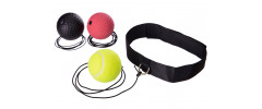 Набор для бокса EasyFit Fight Ball Set 3 (3 мяча), Длина резинки 97 см, Длина лямки для головы 40 - 60 см, Нейлон, Резина, EVA, Для тренировок