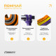Набор резинок для подтягиваний и спорта EasyFit Premium (3 шт), двухслойные, сопротивление 7-45 кг, сумка для хранения