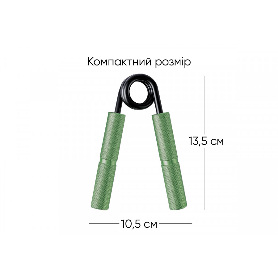 Кистевой эспандер EasyFit Hand Grip PRO 91 кг зеленый (200 lb)