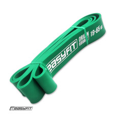 Резинка для підтягування та спорту EasyFit, Опір 19-65 кг, Латекс, Довжина 208 см, Ширина 44 мм, Товщина 4,5 мм, Зелений