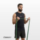 Резинка для подтягиваний и спорта EasyFit, Сопротивление 19-65 кг, Латекс, Длина 208 см, Ширина 44 мм, Толщина 4,5 мм, Зеленый