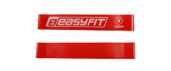 Гумове кільце (еспандер) EasyFit №4 Heavy, Опір 15 кг, Латекс, Довжина 60 см, Ширина 5 см, Товщина 1 мм, Червоний, Для занять фітнесом, йогою, пілатесом і кросфітом